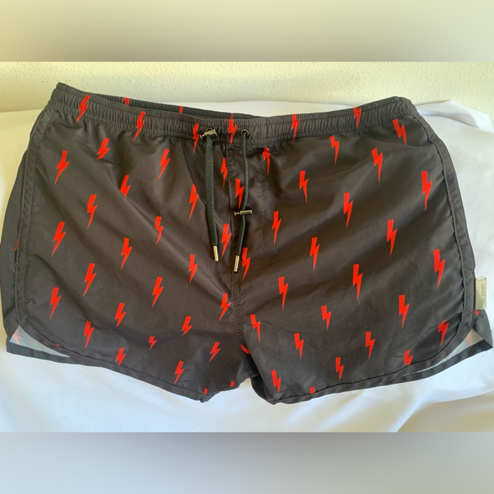 Neil Barrett Black Swim Trunks Men’s Size Small short